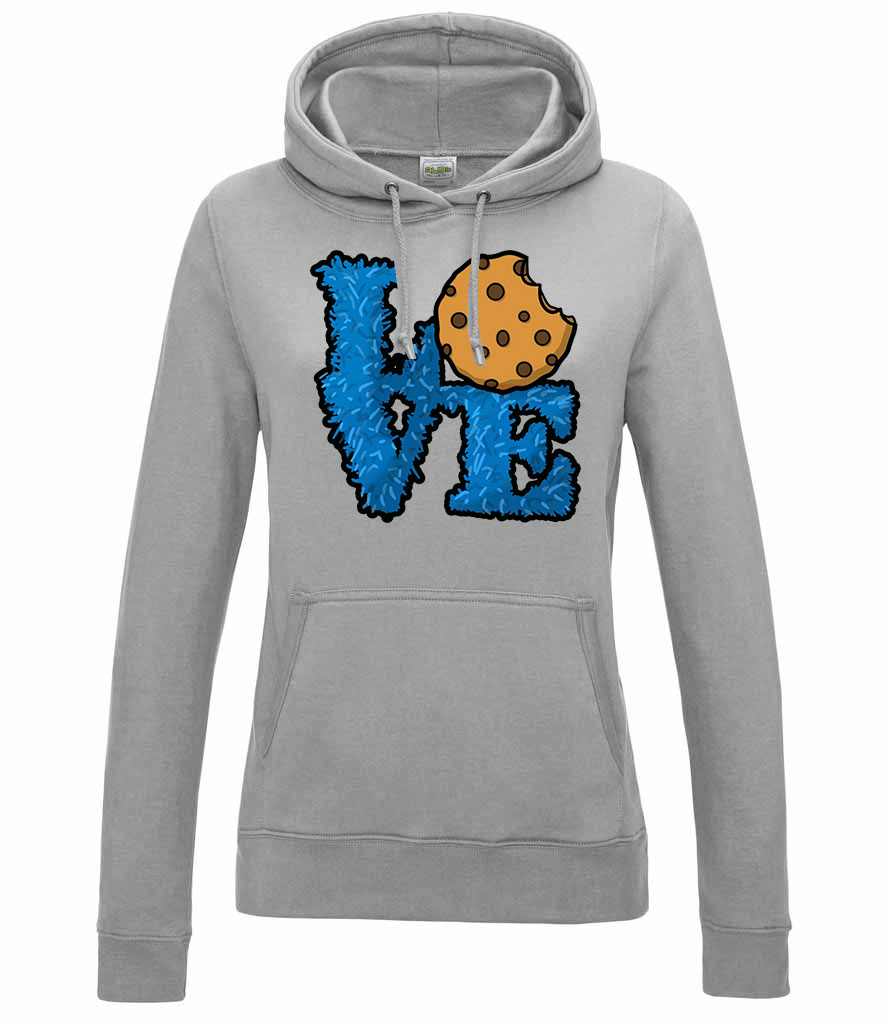 sütiszörny cookie love Sportszürke Női Kapucnis Pulóver