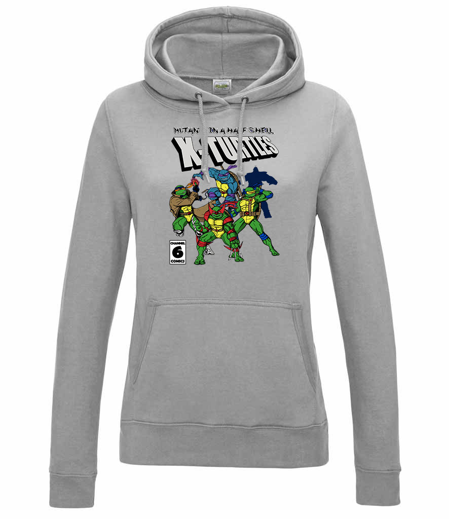 tini ninja teknőcök tmnt Sportszürke Női Kapucnis Pulóver