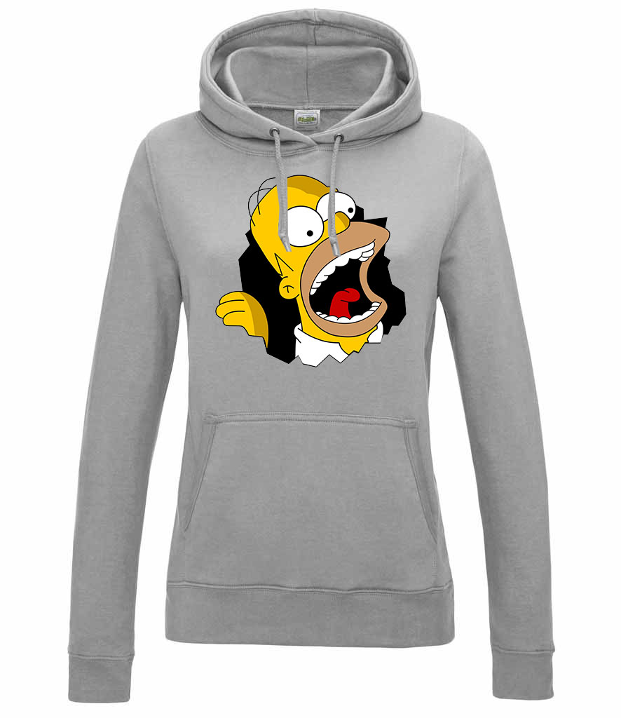 homer simpson Sportszürke Női Kapucnis Pulóver