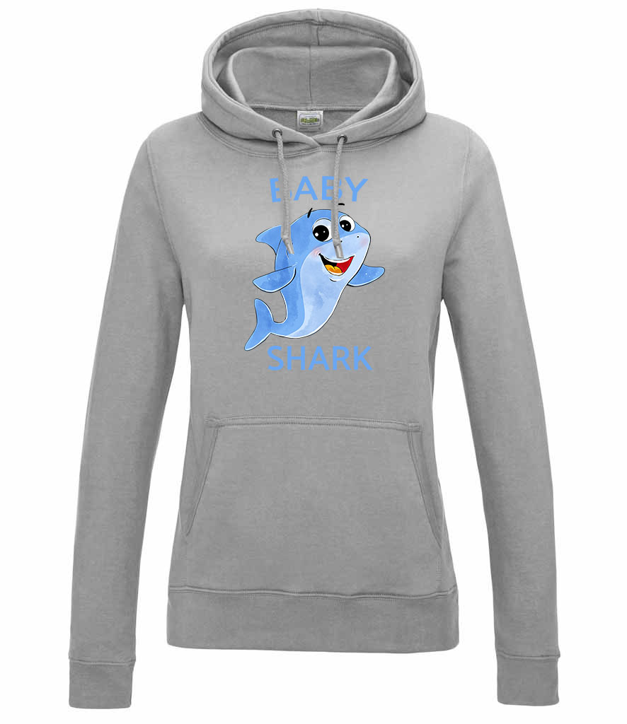 baby shark cápa Sportszürke Női Kapucnis Pulóver