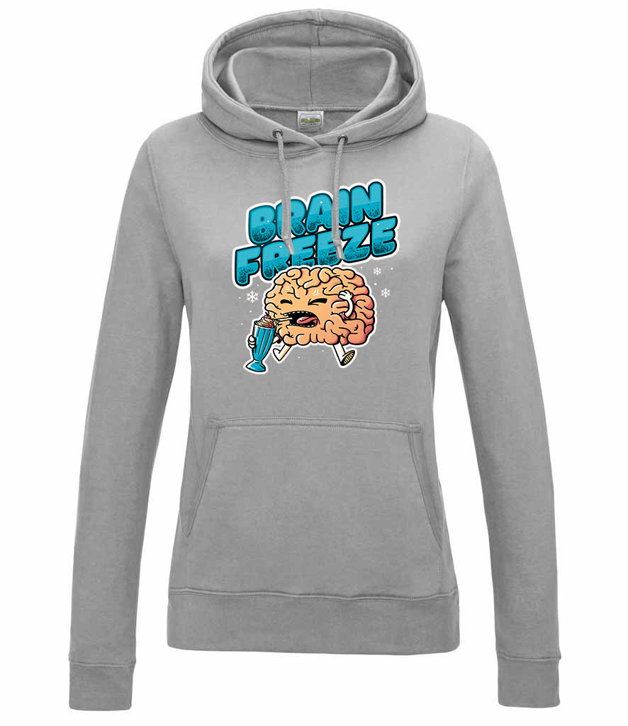 brain freeze Sportszürke Női Kapucnis Pulóver