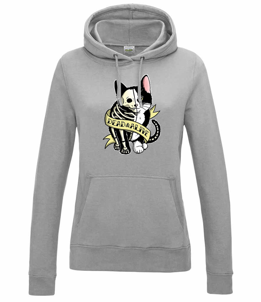 schrödinger macskája Sportszürke Női Kapucnis Pulóver