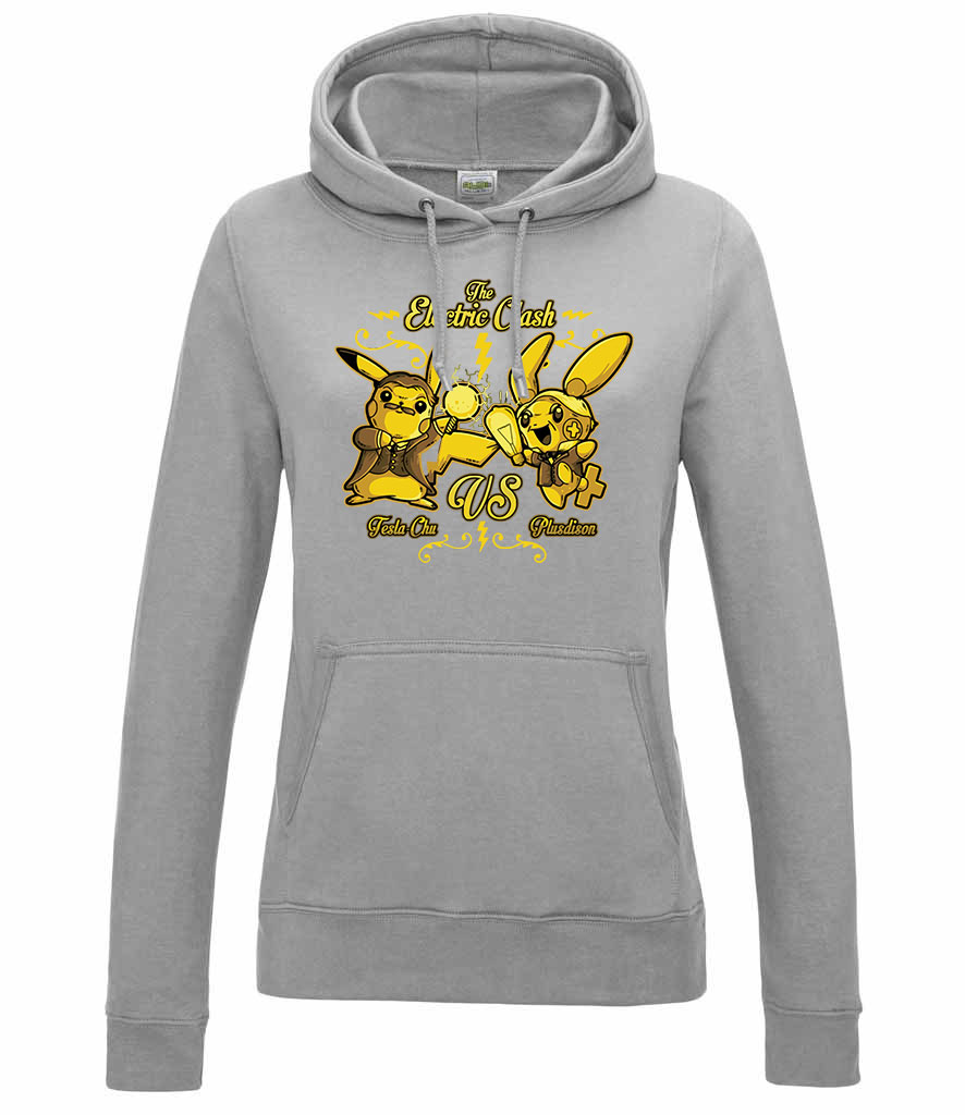 pikachu Sportszürke Női Kapucnis Pulóver