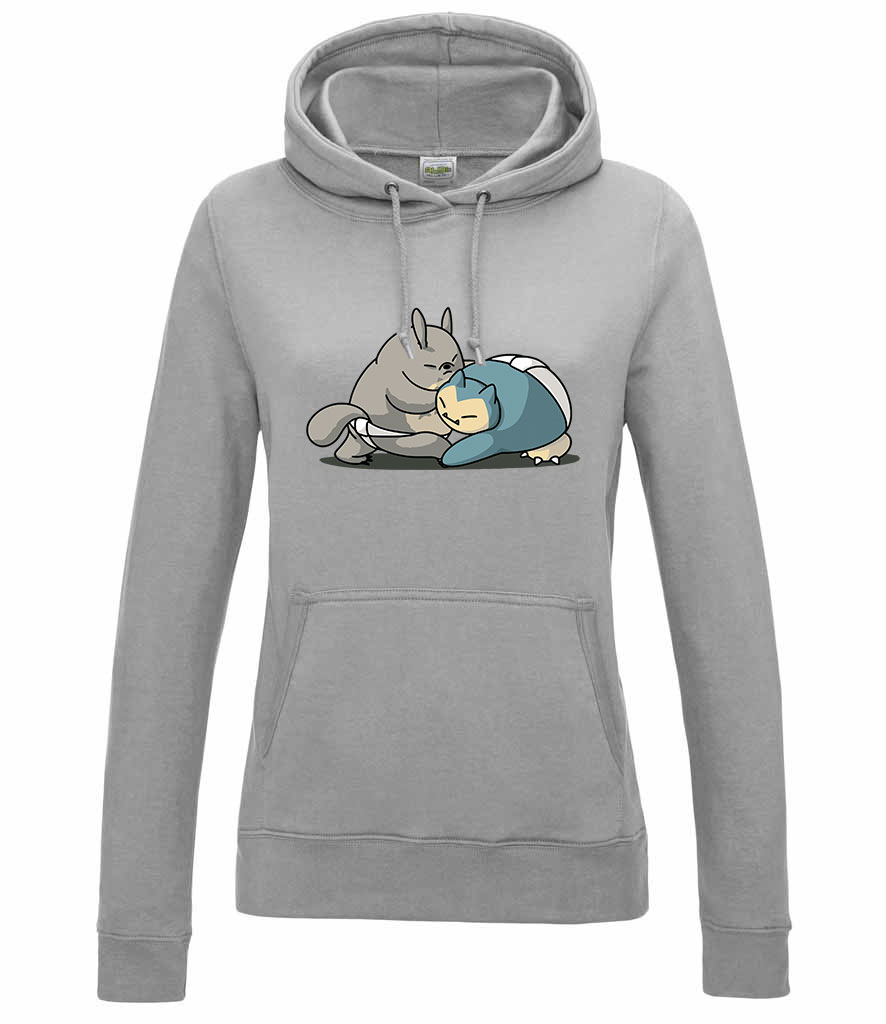 snorlax totoro Sportszürke Női Kapucnis Pulóver