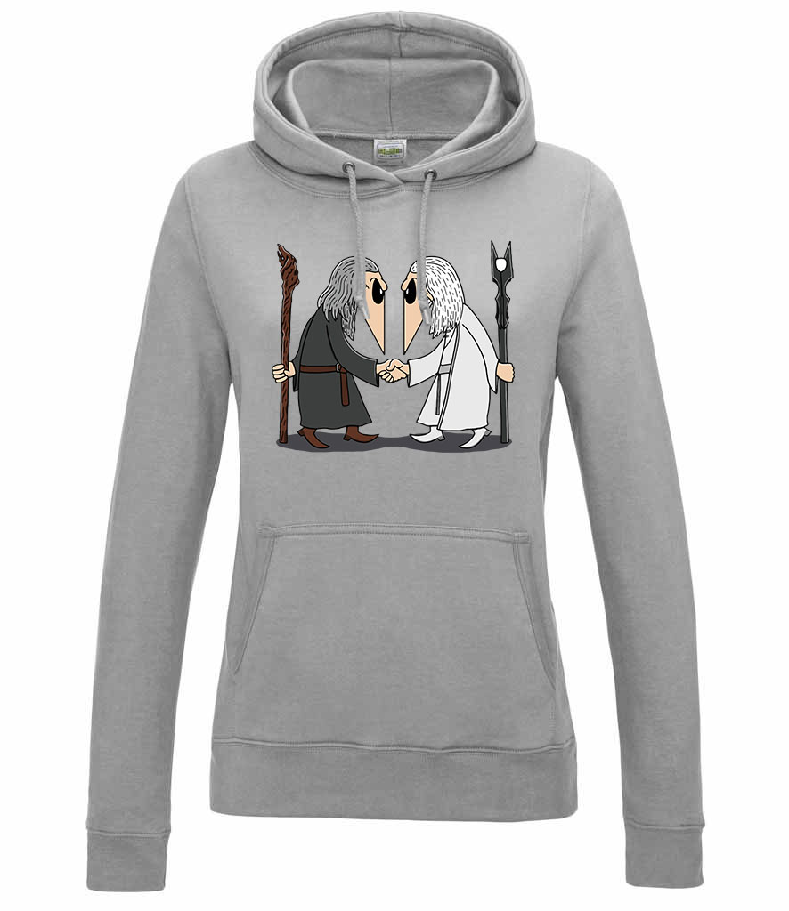 gandalf szarumán Sportszürke Női Kapucnis Pulóver
