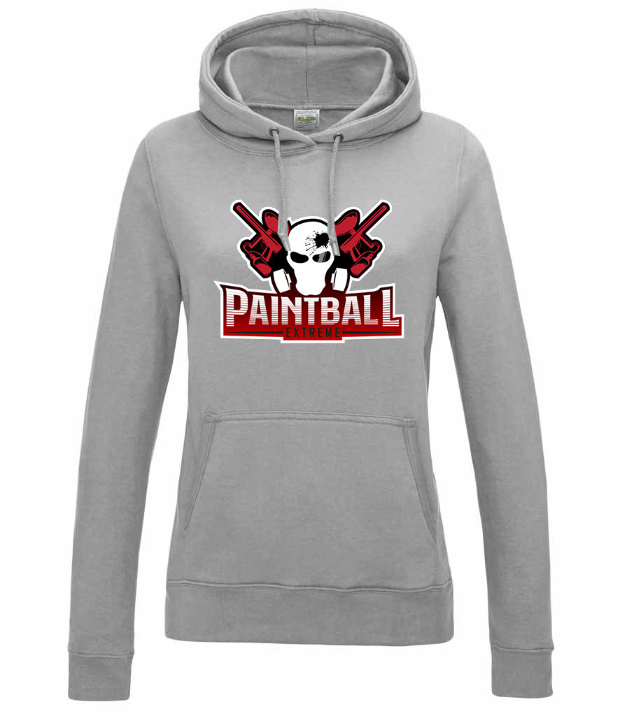 paintball Sportszürke Női Kapucnis Pulóver