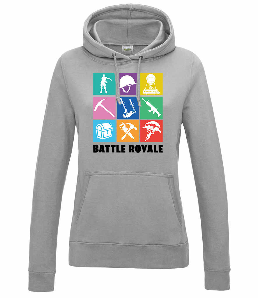 fortnite emot Sportszürke Női Kapucnis Pulóver