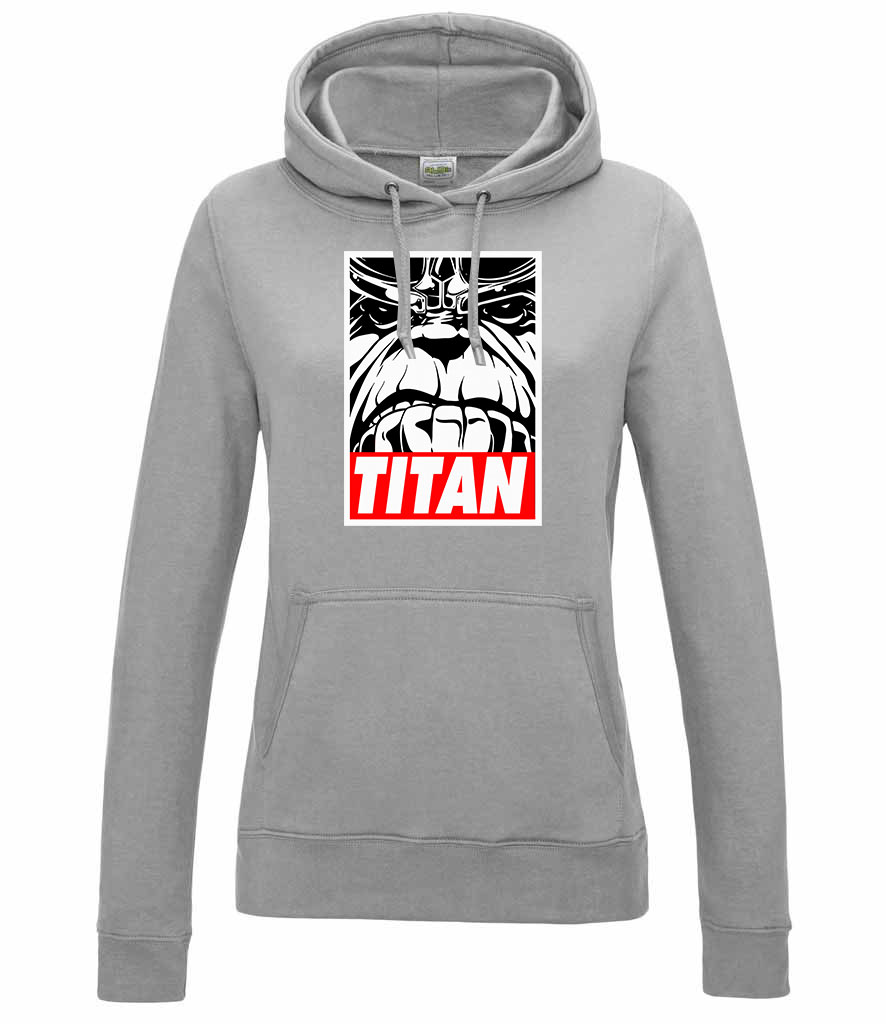 thanos titan avengers Sportszürke Női Kapucnis Pulóver