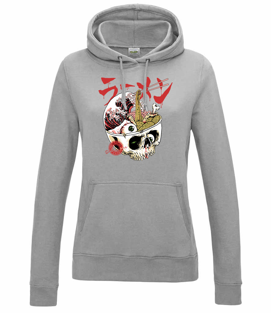 koponya ramen Sportszürke Női Kapucnis Pulóver