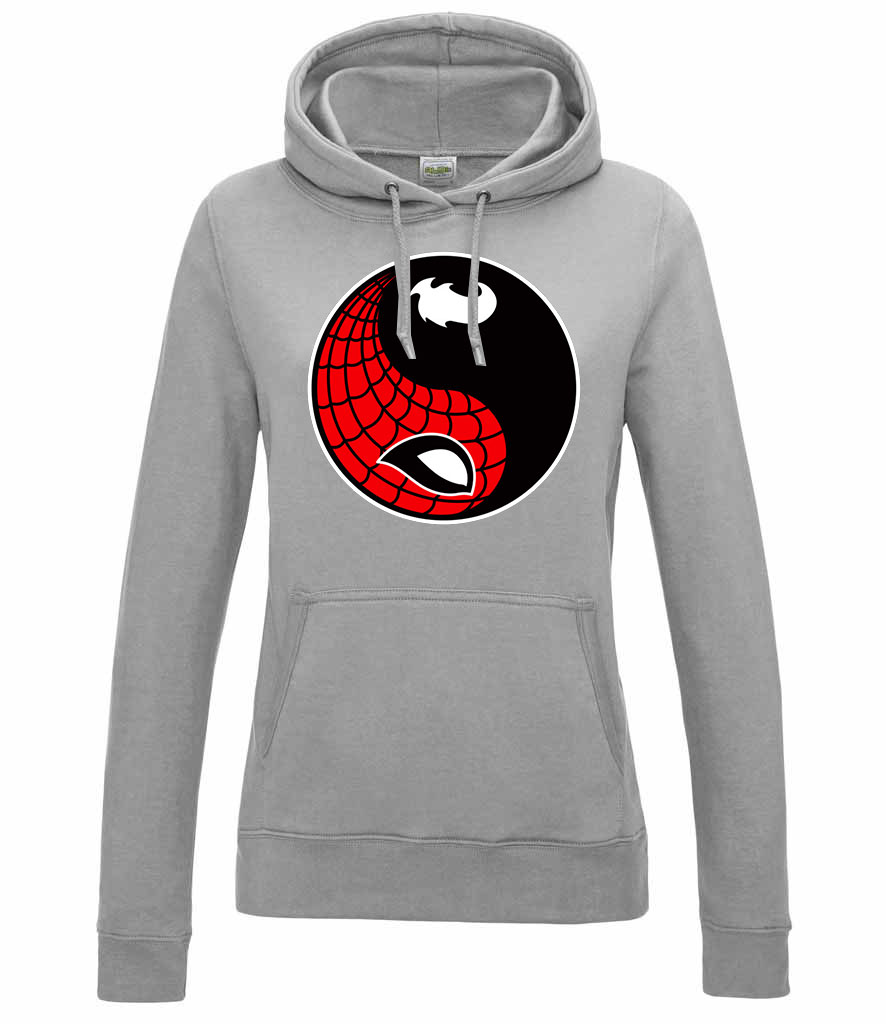 spider man yin yang venom Sportszürke Női Kapucnis Pulóver