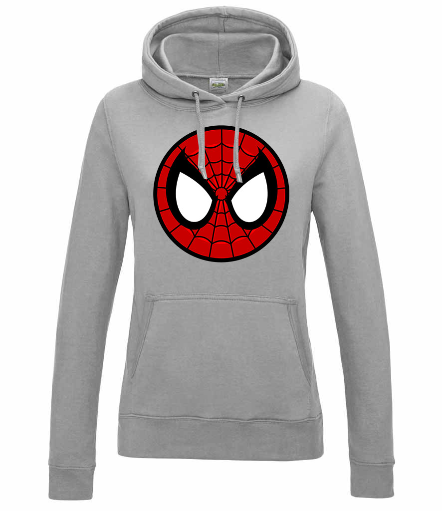 spider face spider man pókember Sportszürke Női Kapucnis Pulóver