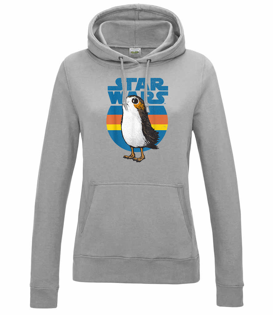 star wars porg Sportszürke Női Kapucnis Pulóver