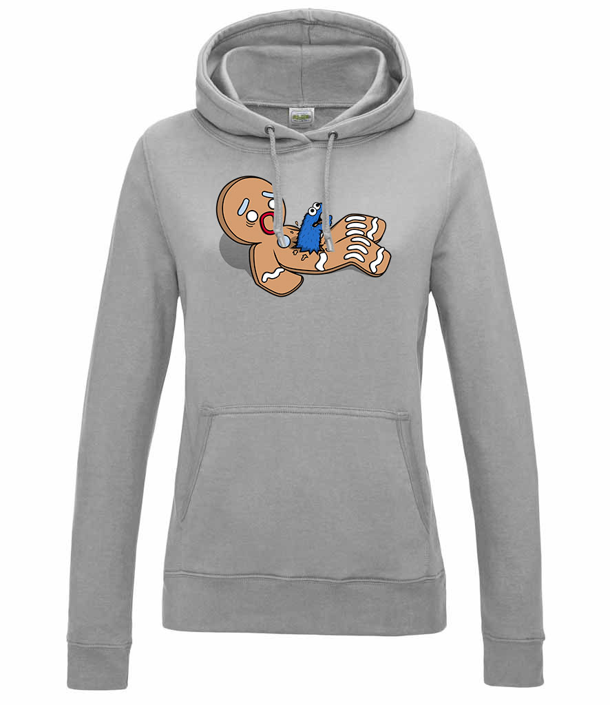 cookie alien sütiszörny Sportszürke Női Kapucnis Pulóver