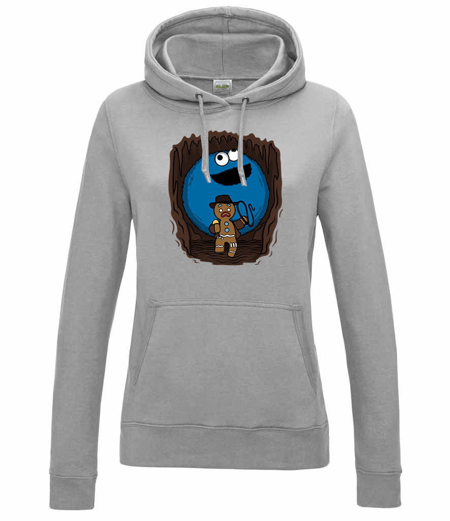 sütiszörny cookie monster Sportszürke Női Kapucnis Pulóver