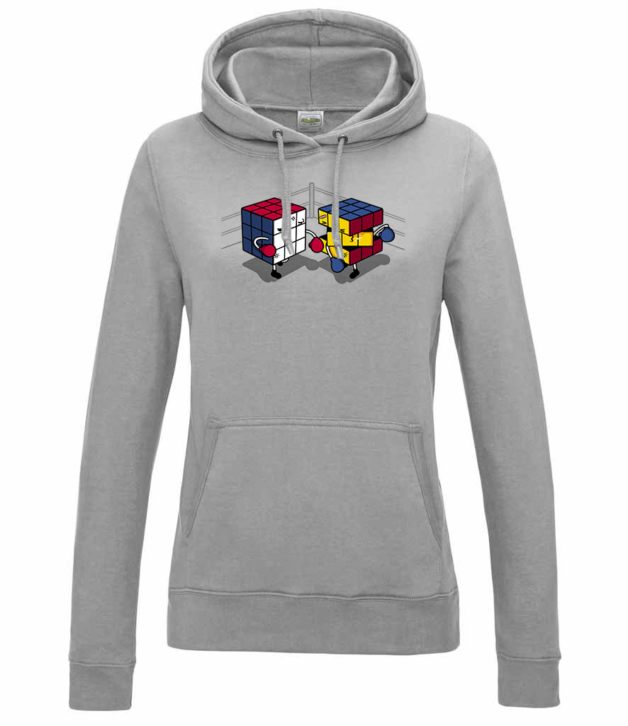 rubik kocka rubics cube Sportszürke Női Kapucnis Pulóver