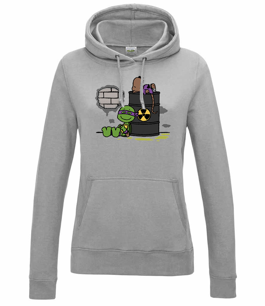 tini ninja teknőcök tmnt donatello Sportszürke Női Kapucnis Pulóver