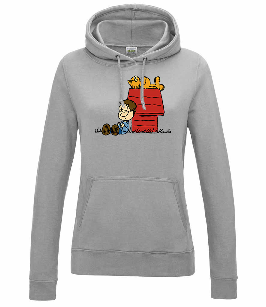 garfield Sportszürke Női Kapucnis Pulóver