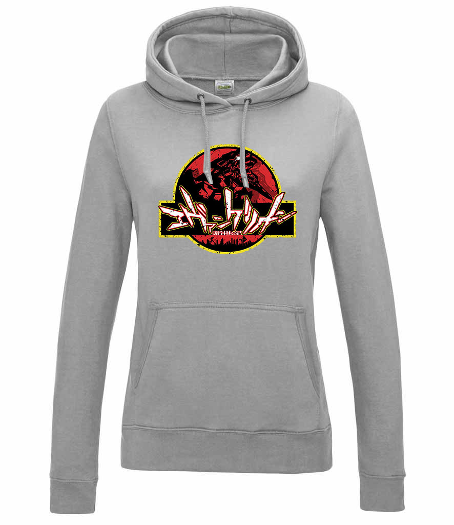 evangelion Sportszürke Női Kapucnis Pulóver