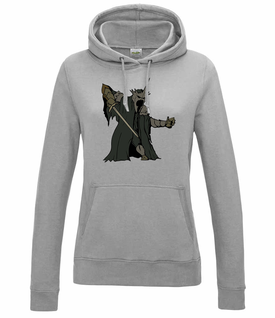 nazgul gyűrűk ura Sportszürke Női Kapucnis Pulóver