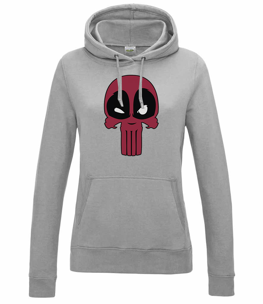 deadpool Sportszürke Női Kapucnis Pulóver