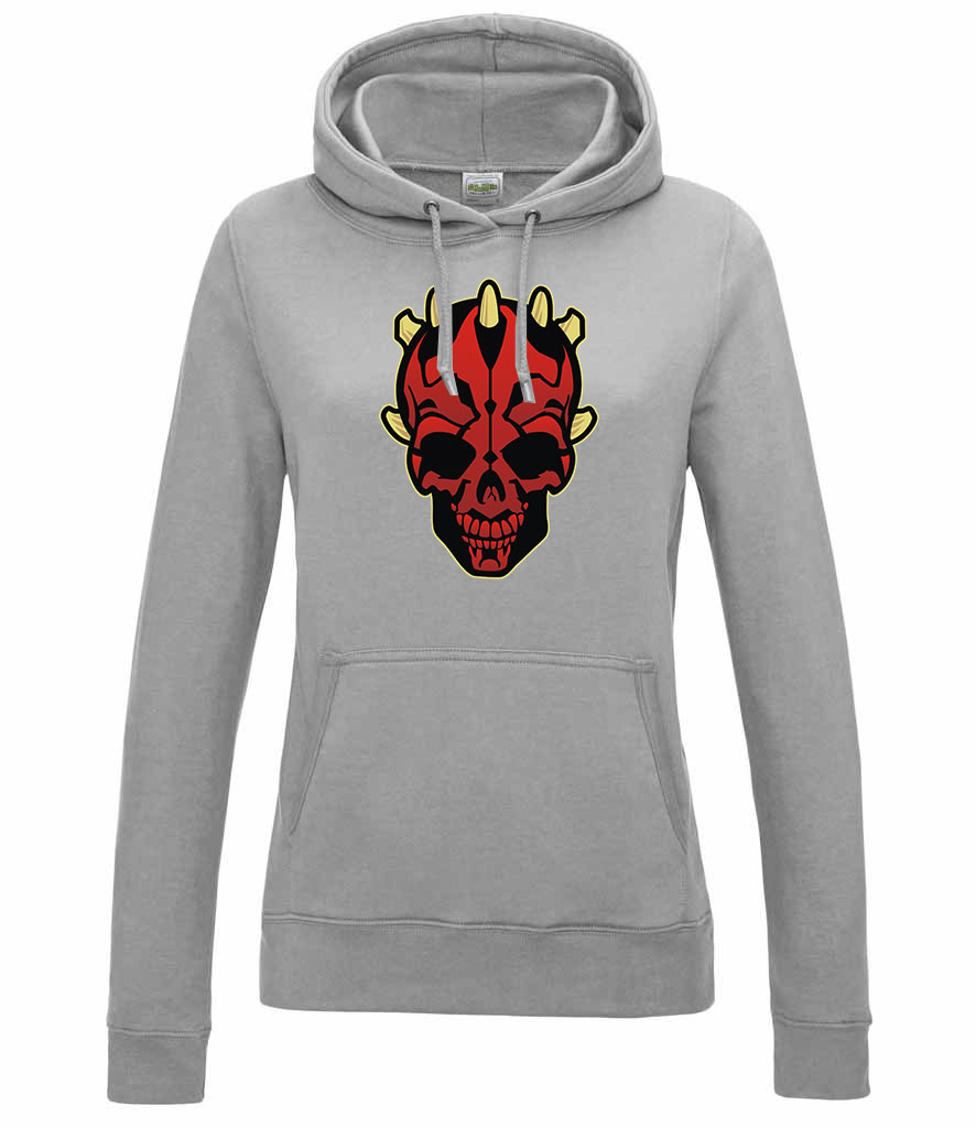 darth maul koponya Sportszürke Női Kapucnis Pulóver