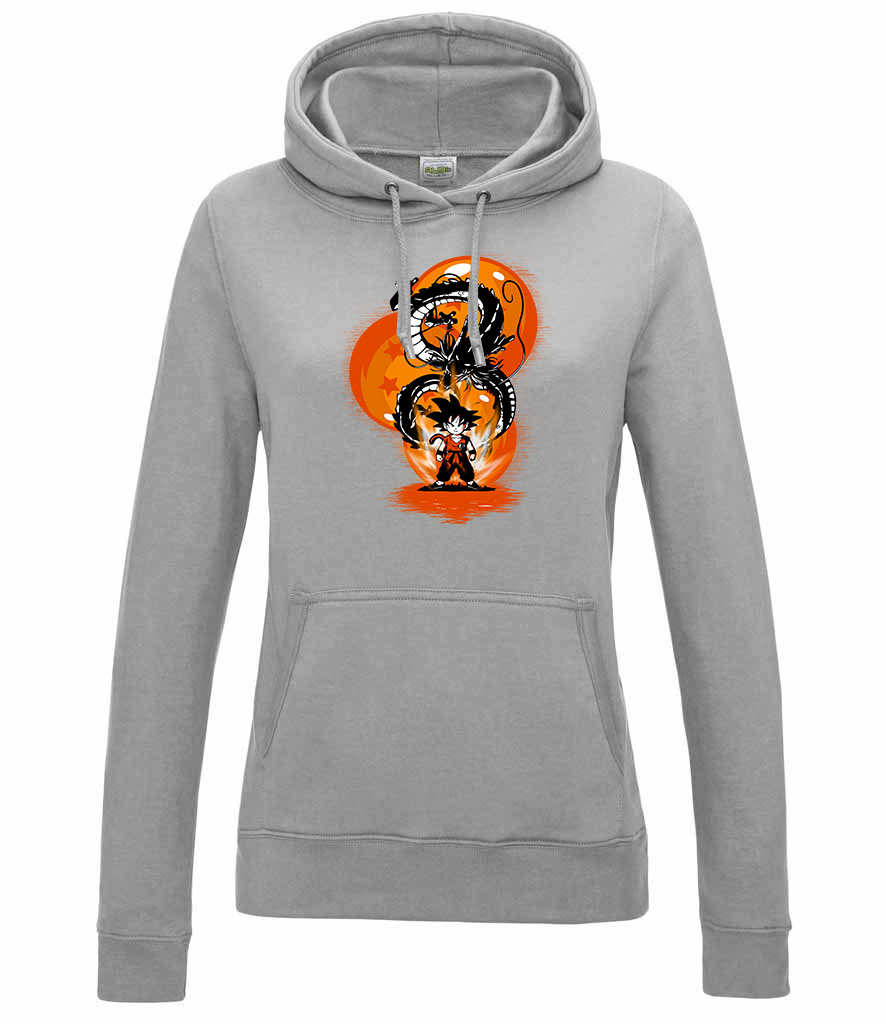 son goku dragon ball Sportszürke Női Kapucnis Pulóver
