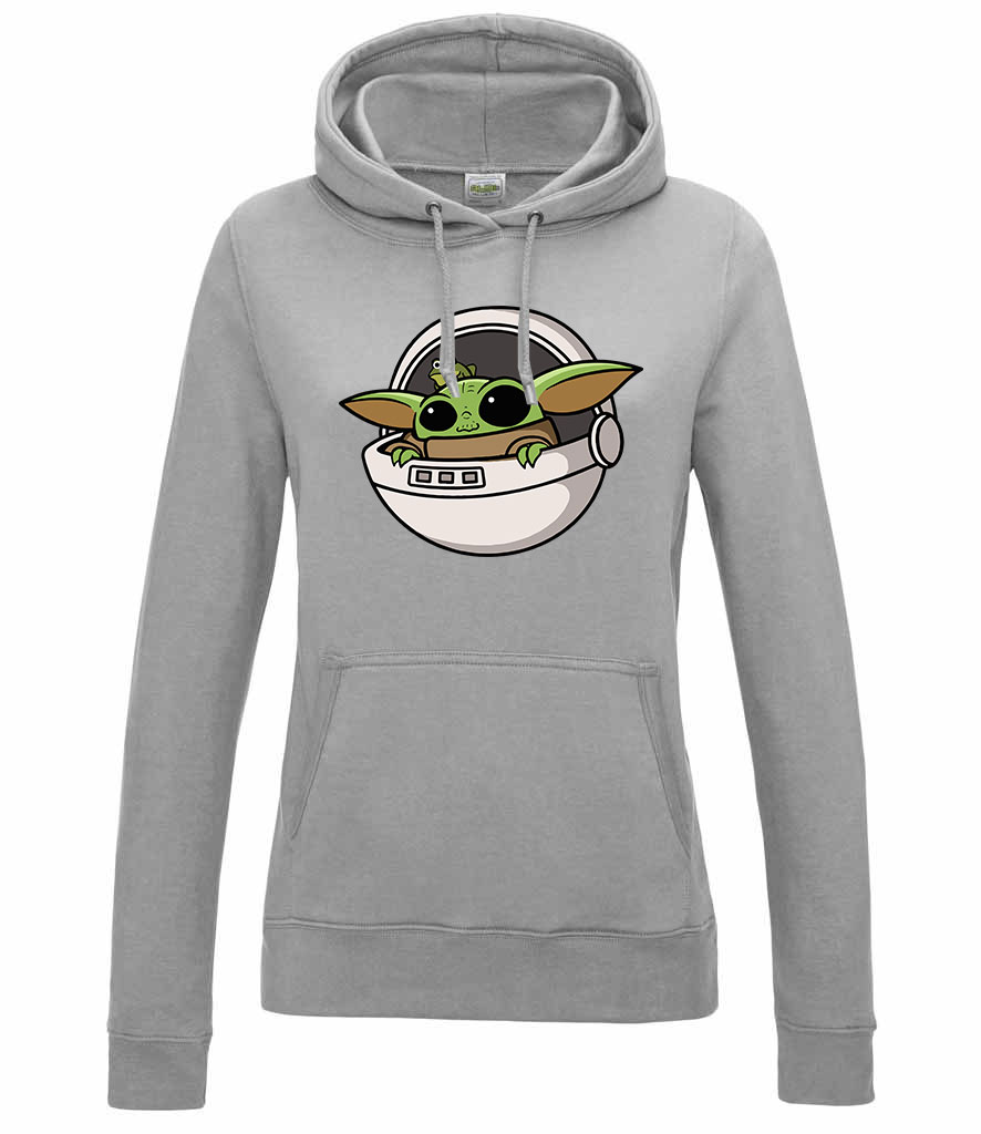 baba yoda baby yoda grogu Sportszürke Női Kapucnis Pulóver