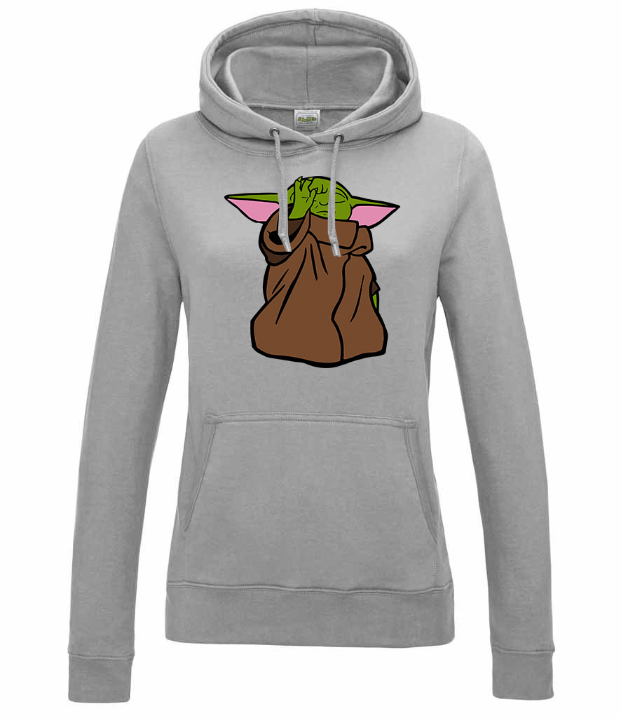 baba yoda baby yoda Sportszürke Női Kapucnis Pulóver