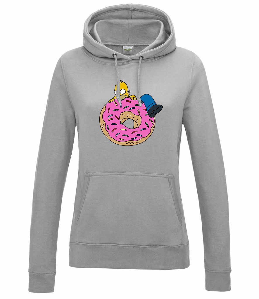 homer simpson fánk Sportszürke Női Kapucnis Pulóver