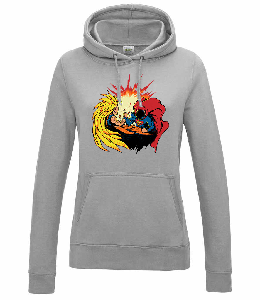 son goku superman Sportszürke Női Kapucnis Pulóver