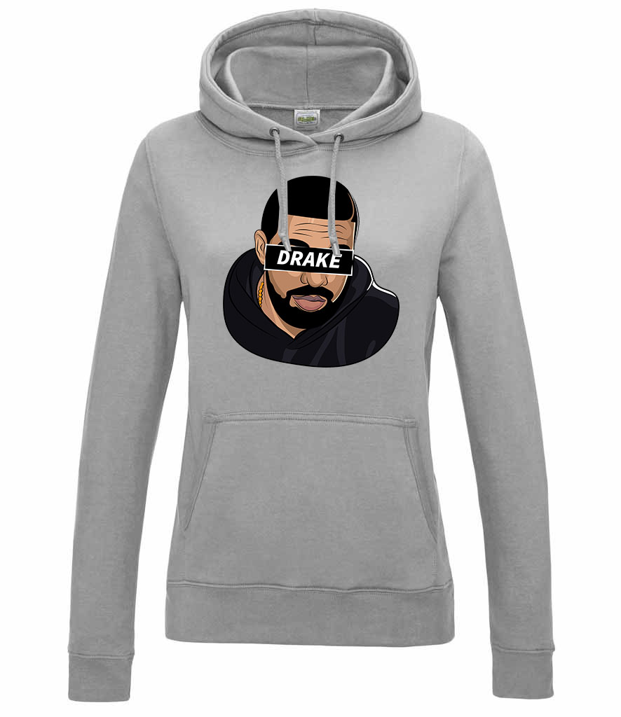 Drake Sportszürke Női Kapucnis Pulóver