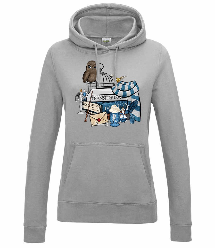 harry potter hollóhát ravenclaw Sportszürke Női Kapucnis Pulóver