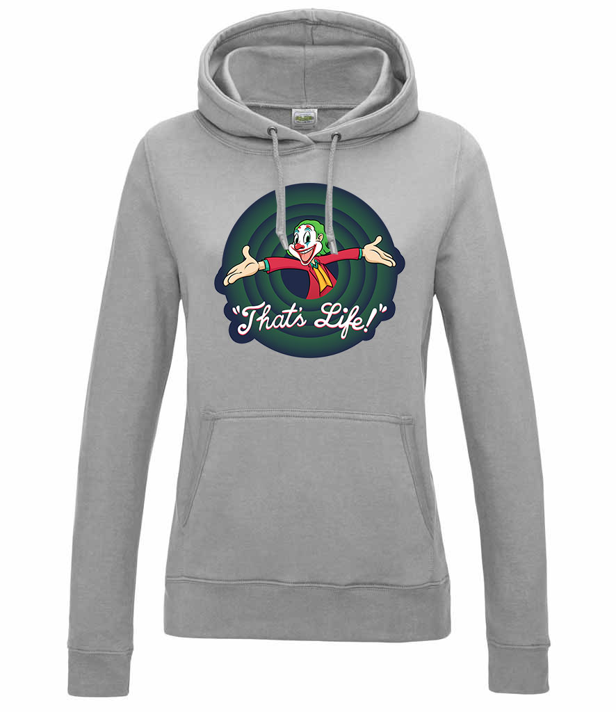 Thats life joker Sportszürke Női Kapucnis Pulóver