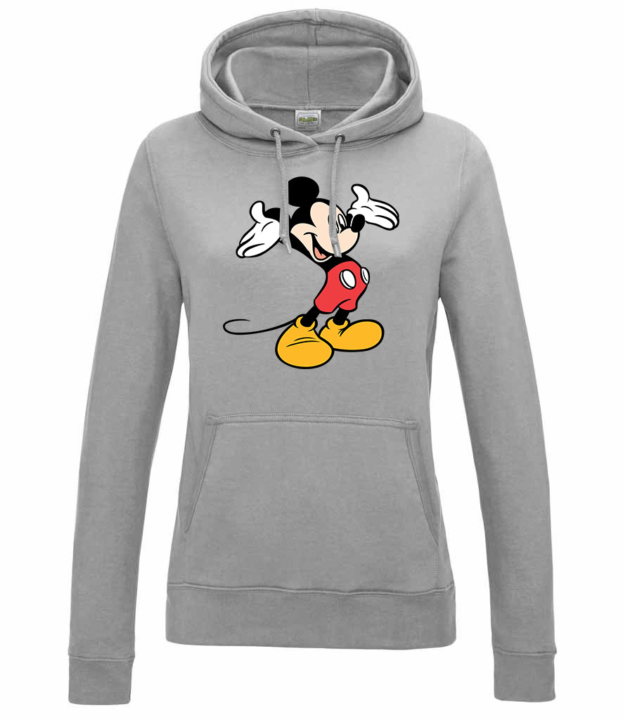 mickey egér Sportszürke Női Kapucnis Pulóver