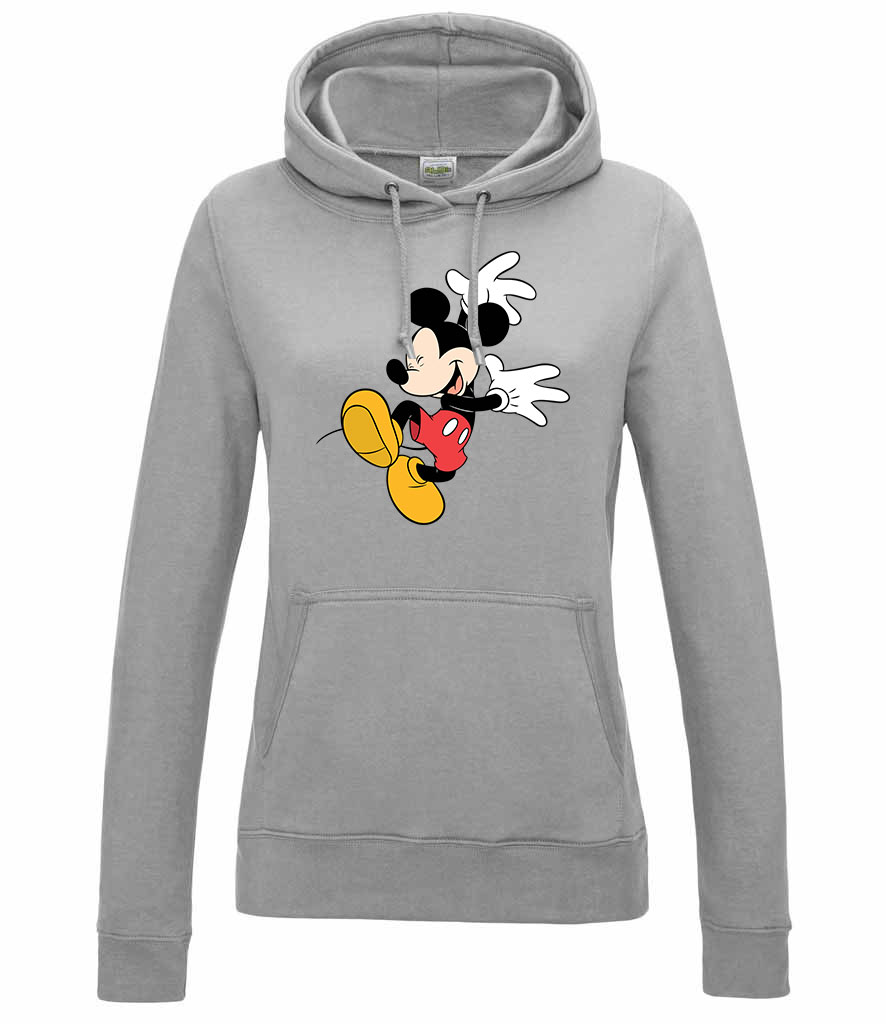 mickey egér táncol Sportszürke Női Kapucnis Pulóver