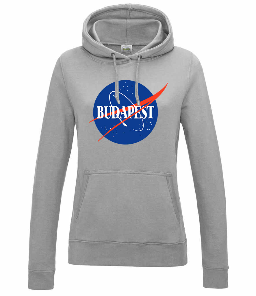 budapest magyarország nasa Sportszürke Női Kapucnis Pulóver