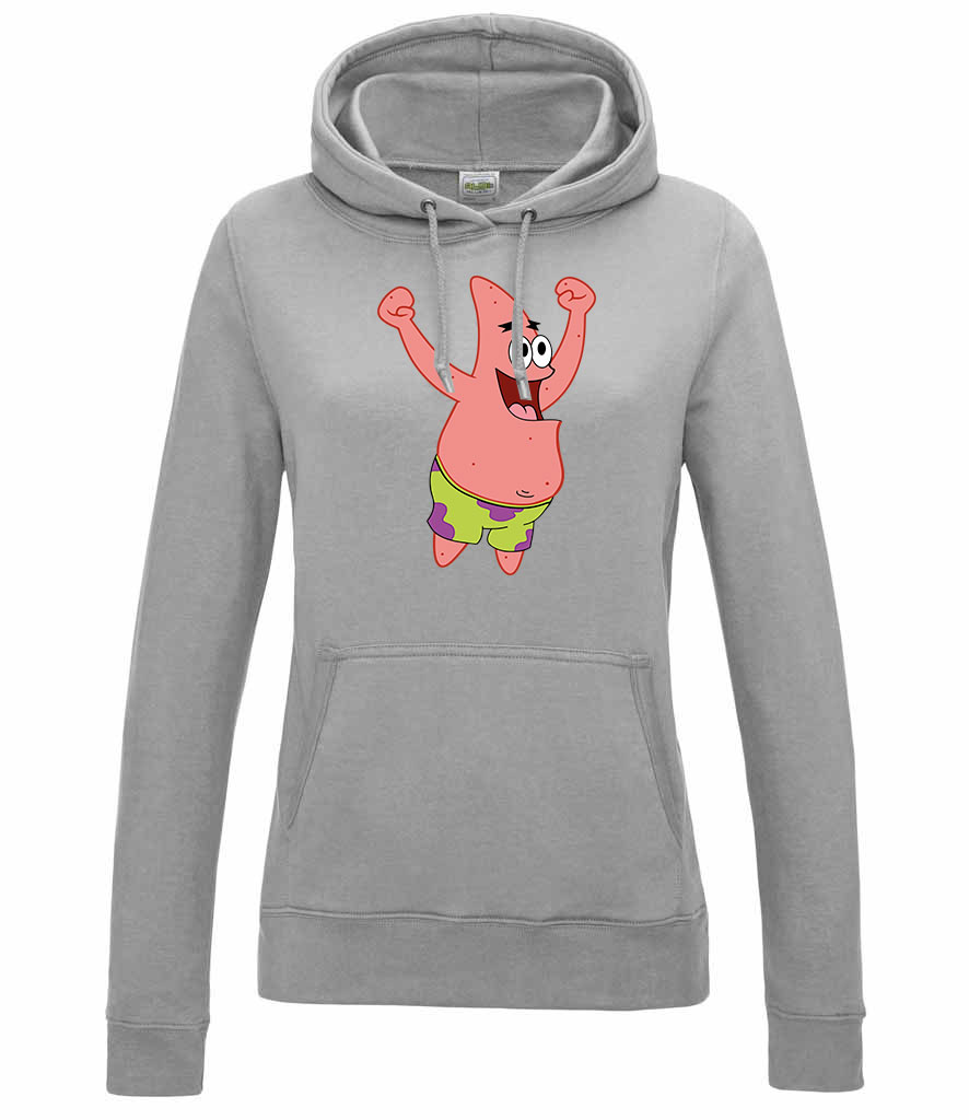 patrik csillag spongya bob Sportszürke Női Kapucnis Pulóver