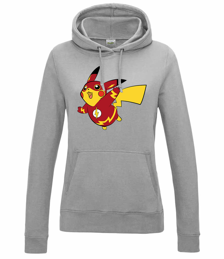 pokemon pikachu Sportszürke Női Kapucnis Pulóver