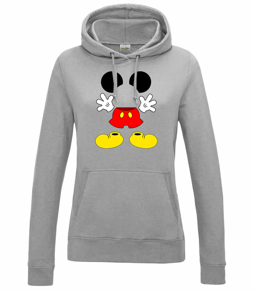 Mickey egér Sportszürke Női Kapucnis Pulóver