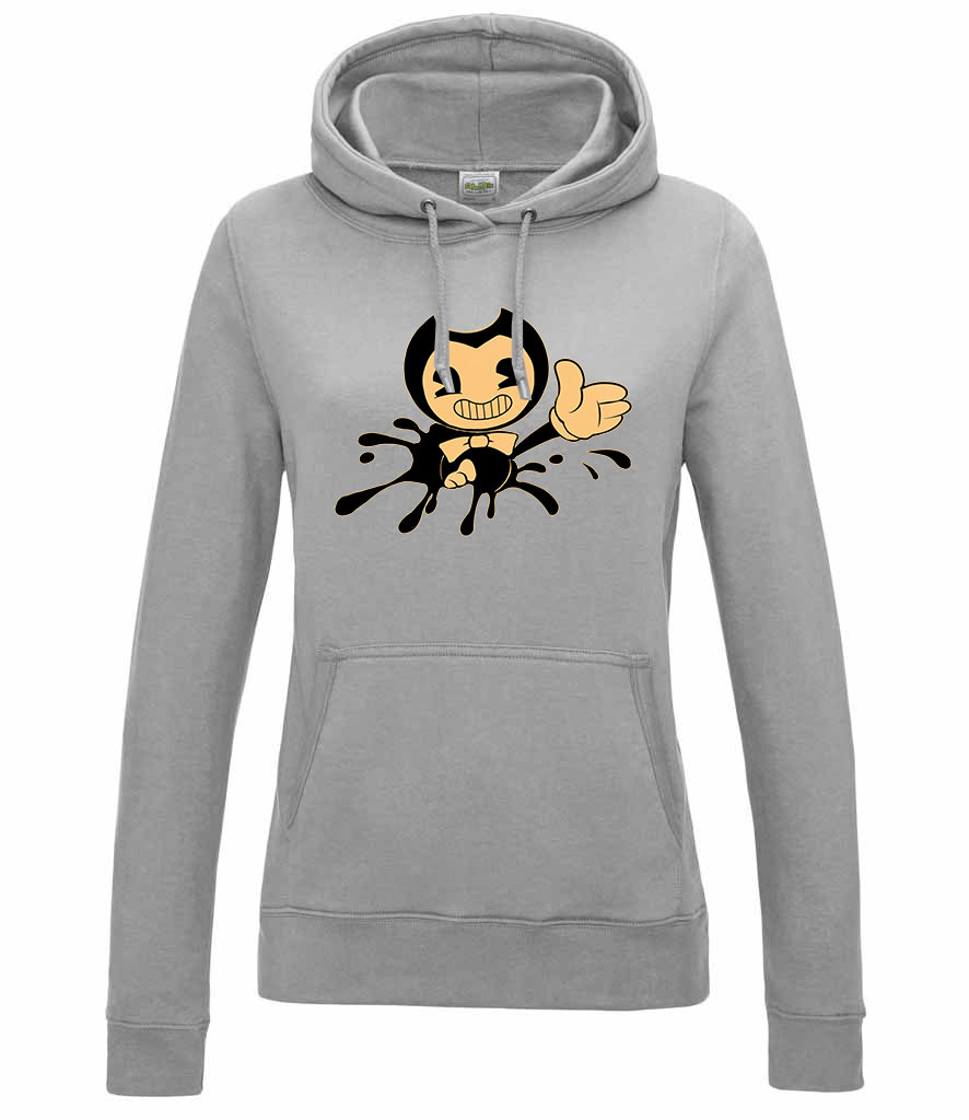 bendy and the inkmachine Sportszürke Női Kapucnis Pulóver