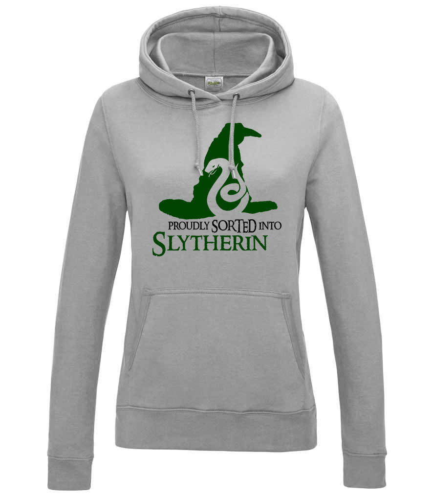 harry potter mardekár slytherin Sportszürke Női Kapucnis Pulóver