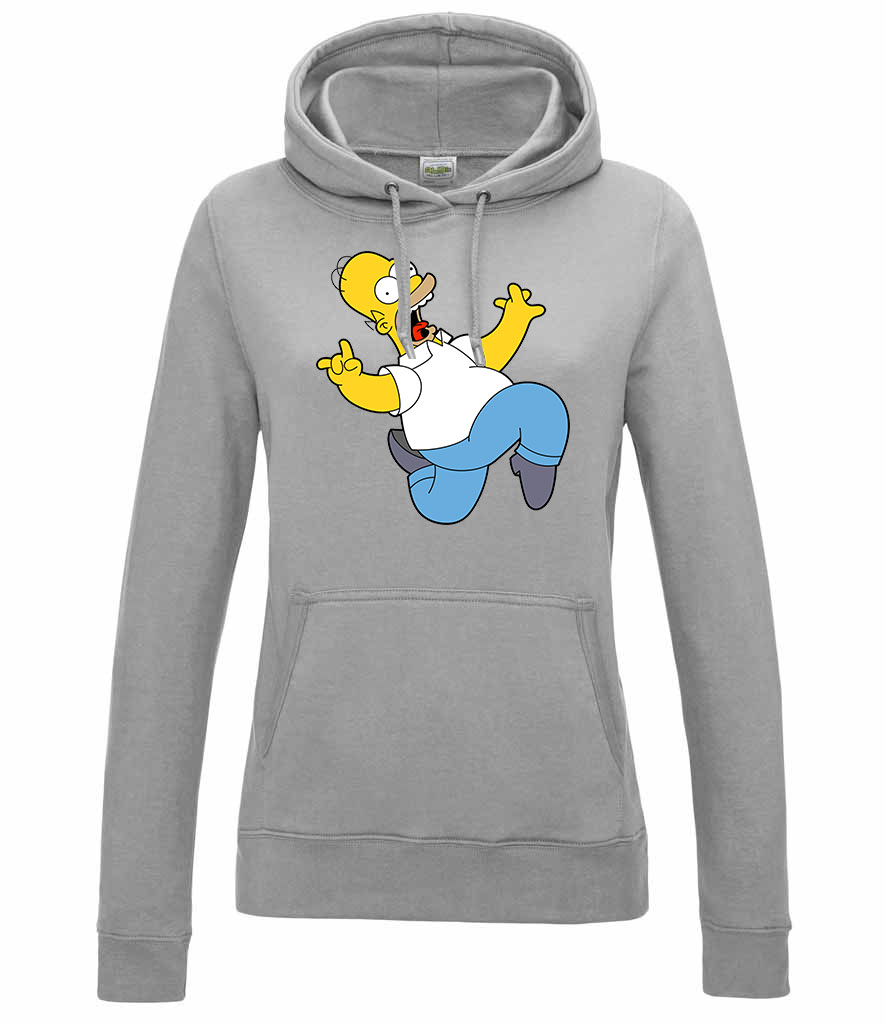 homer simpson Sportszürke Női Kapucnis Pulóver