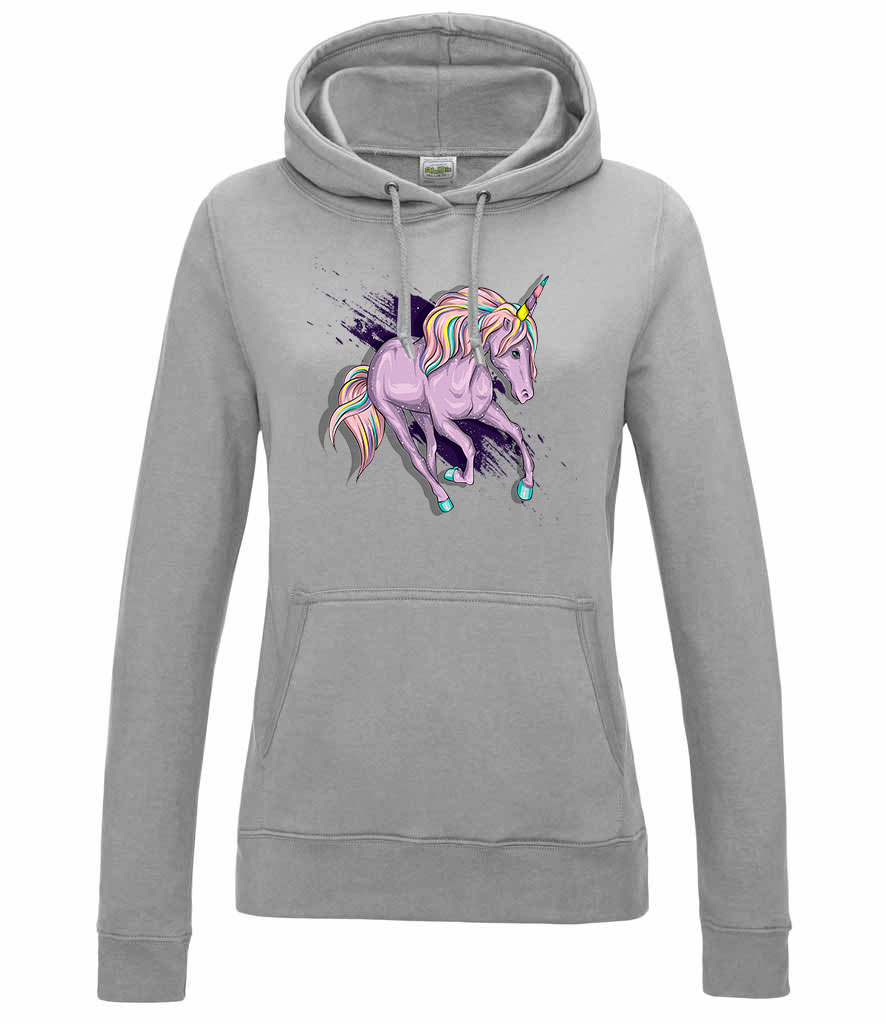 Unikornis unicorn Sportszürke Női Kapucnis Pulóver