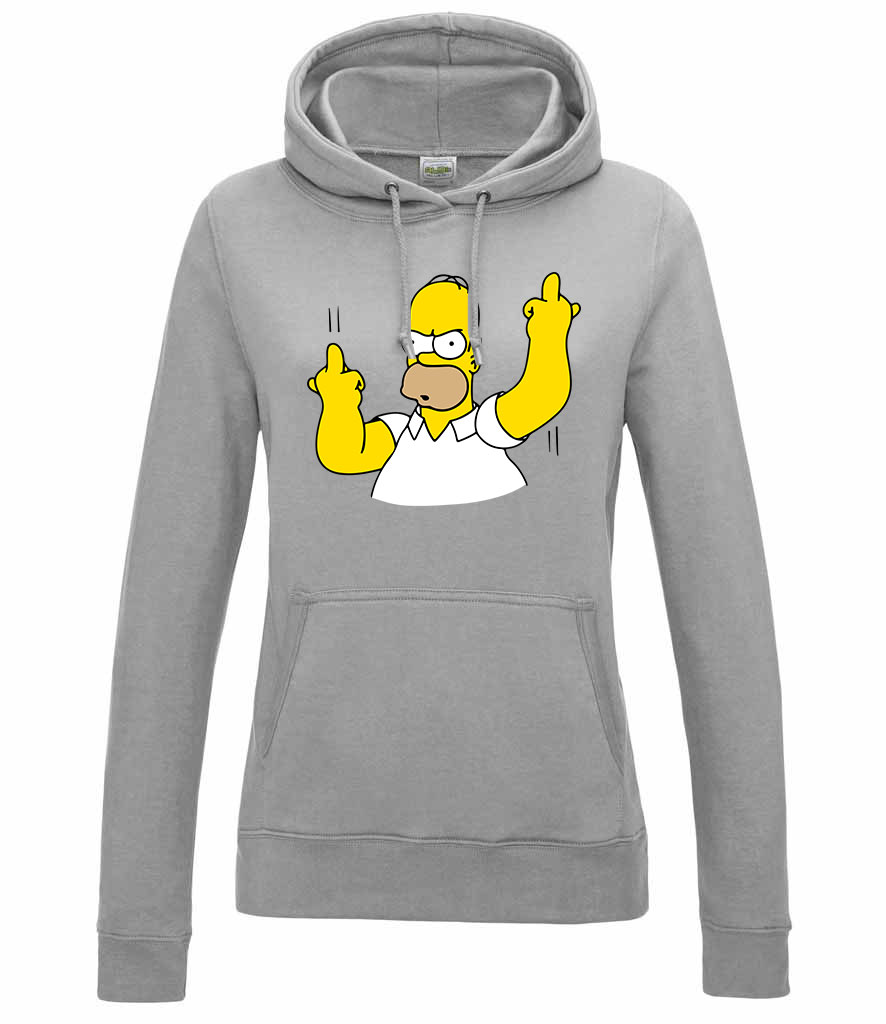 homer simpson Sportszürke Női Kapucnis Pulóver
