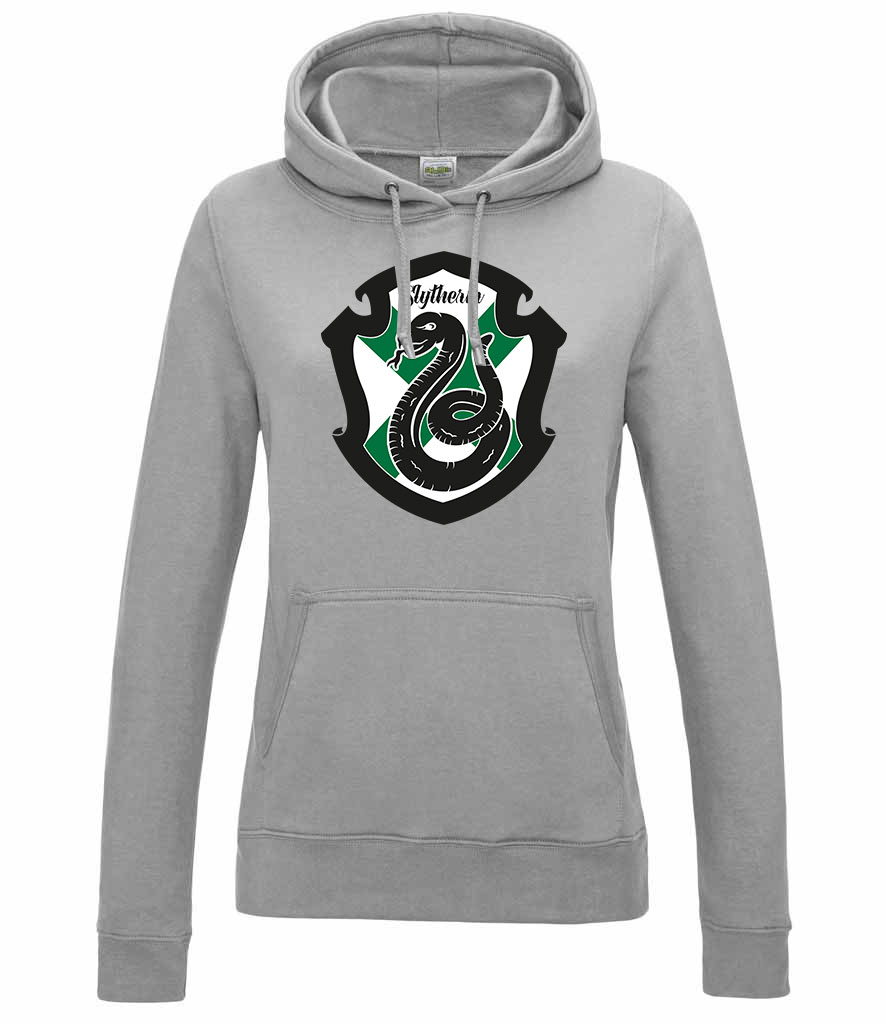 slytherin mardekár harry potter Sportszürke Női Kapucnis Pulóver