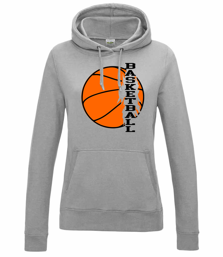 kosár kosaras basketball Sportszürke Női Kapucnis Pulóver