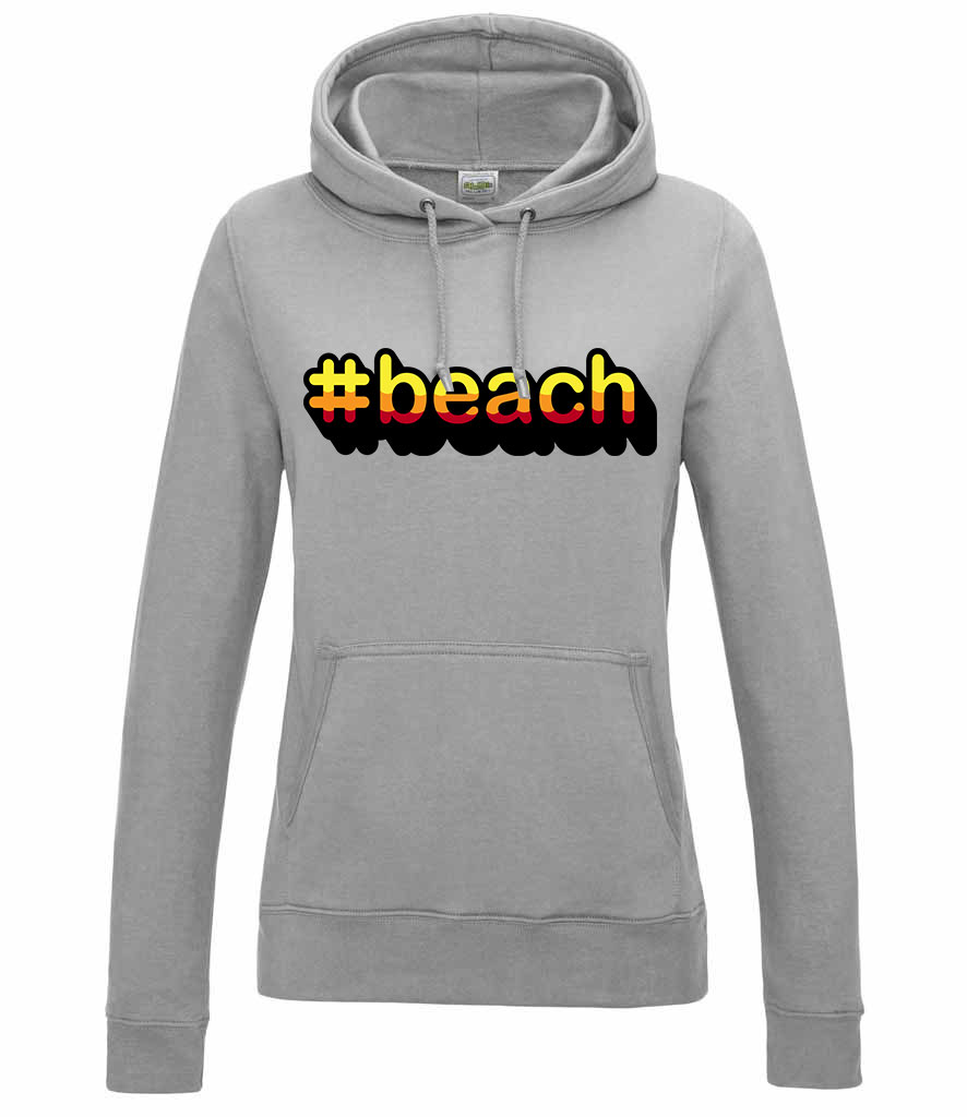 beach nyár nyaralás Sportszürke Női Kapucnis Pulóver