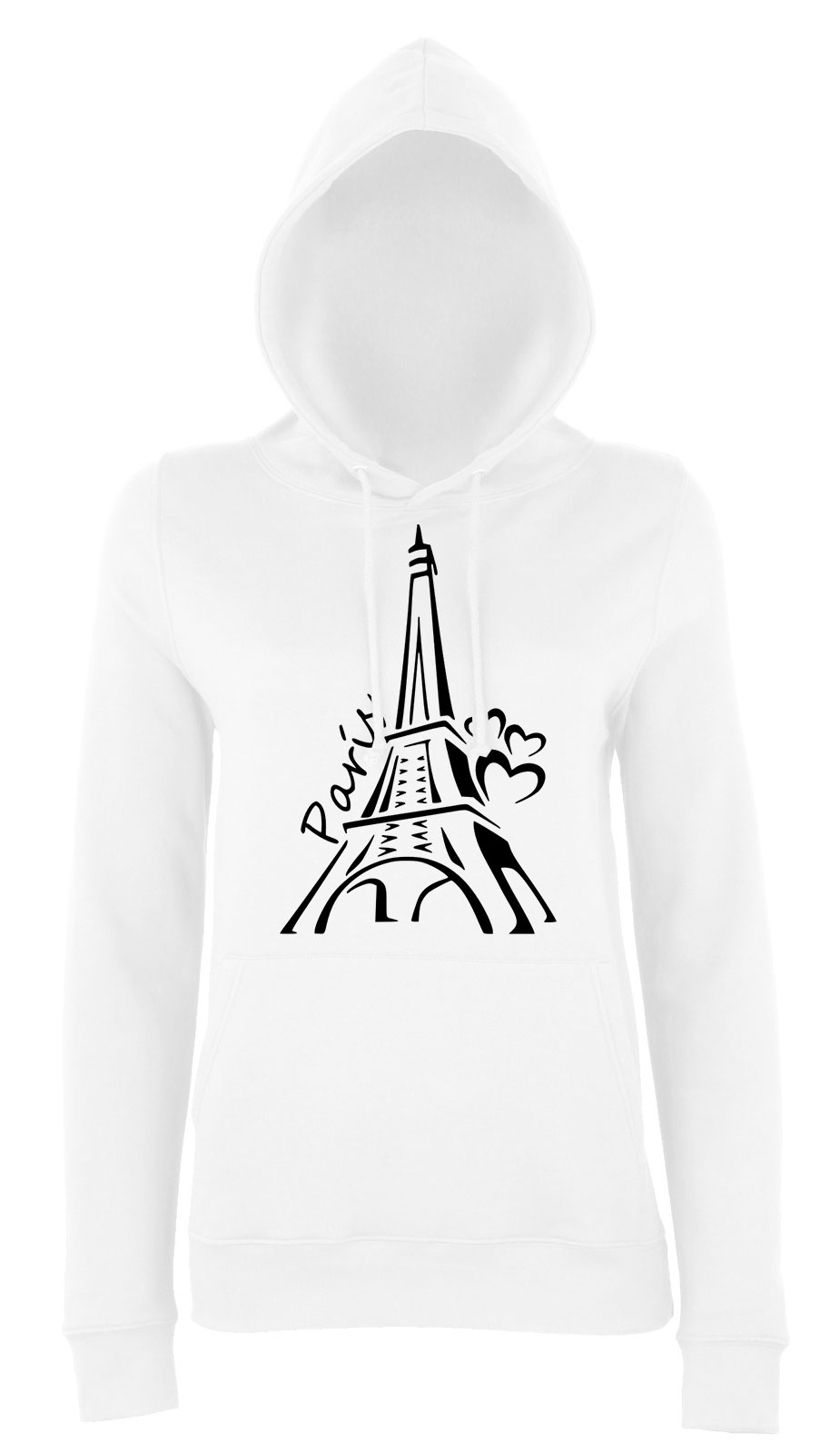 Párizs francia eiffel torony Fehér Női Kapucnis Pulóver