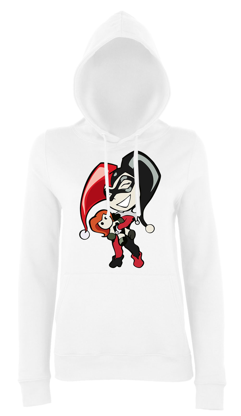 Harley Quinn Fehér Női Kapucnis Pulóver