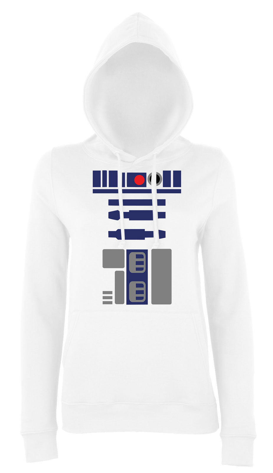 star wars r2d2 Fehér Női Kapucnis Pulóver